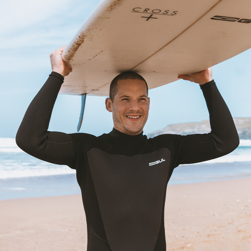 2025 Gul Mens Response 4/3mm GBS Back Zip Wetsuit RE1246-C1 - Black